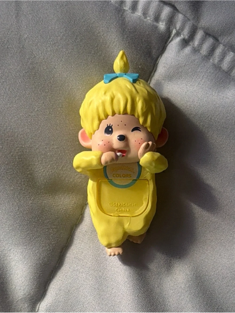 Yellow Monchhichi hipper brand new